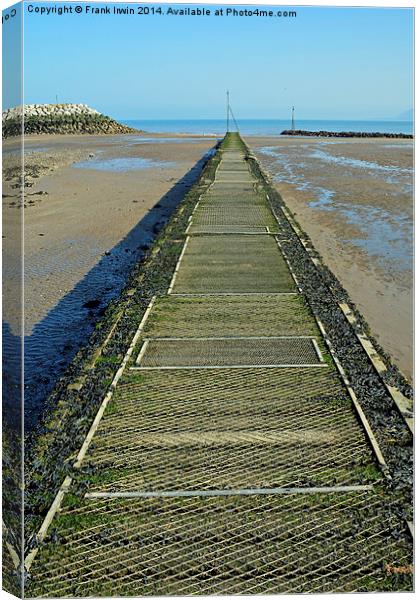 The Pier at Rhos-on-Sea, North Wales Canvas Print by Frank Irwin