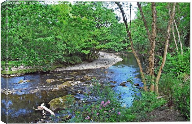 A quiet rural river section Canvas Print by Frank Irwin