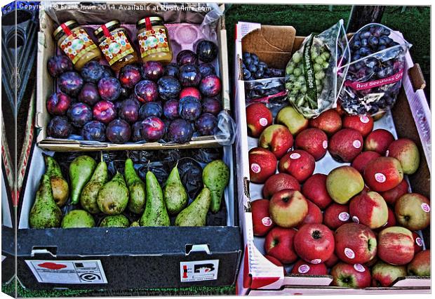 Typical greengrocer’s produce Canvas Print by Frank Irwin