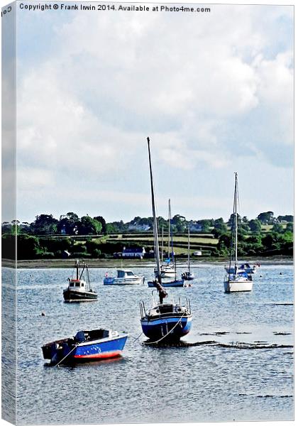 Looking out across Red Wharf Bay, Anglesey, North  Canvas Print by Frank Irwin