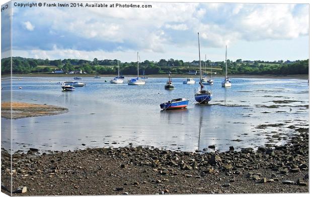 Looking out across Red Wharf Bay, Anglesey, North  Canvas Print by Frank Irwin