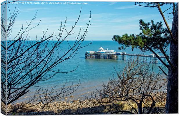 Llandudno Pier from Happy Valley Canvas Print by Frank Irwin