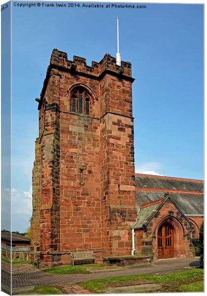 St Peters Church, Heswall, Wirral, UK Canvas Print by Frank Irwin