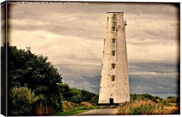 Leasowe Lighthouse Grunged effect Canvas Print by Frank Irwin
