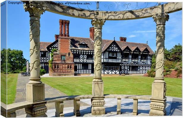 Hillbark, a large country house in Wirral. Canvas Print by Frank Irwin