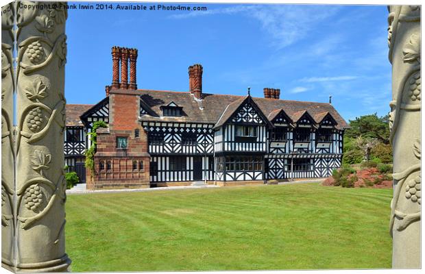 Hillbark, a large country house in Wirral. Canvas Print by Frank Irwin