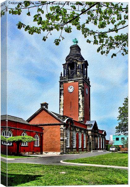 The famous Liverpool Blue Coat School Canvas Print by Frank Irwin