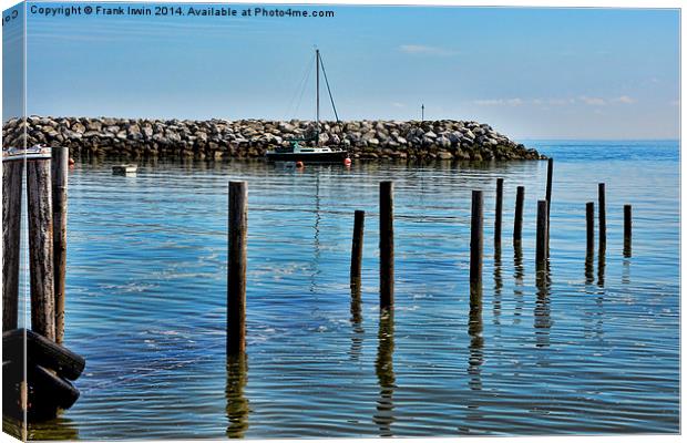Under-water pier at Rhos on Sea, North Wales Canvas Print by Frank Irwin