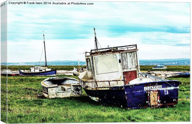 abandoned and worse for wear boats Canvas Print by Frank Irwin