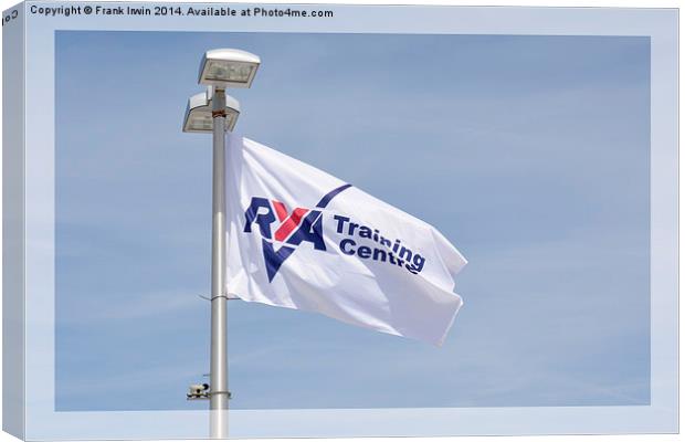 The flag of the RYA flutters merrily on high Canvas Print by Frank Irwin