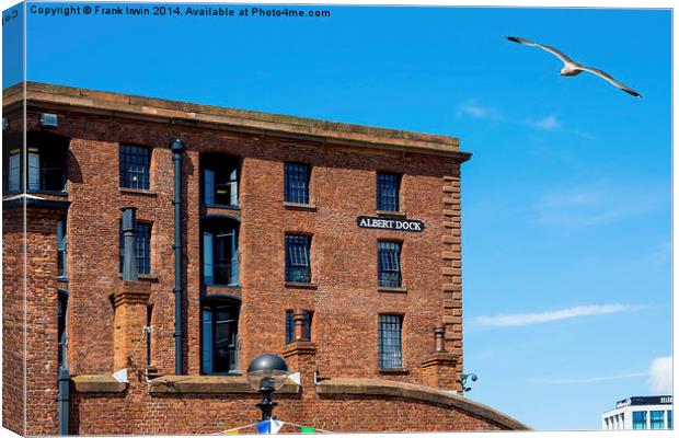  Restored building in Liverpool’s Royal Albert Doc Canvas Print by Frank Irwin