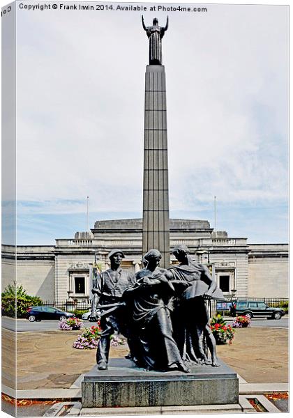  Port Sunlight “Lever Memorial”. Canvas Print by Frank Irwin
