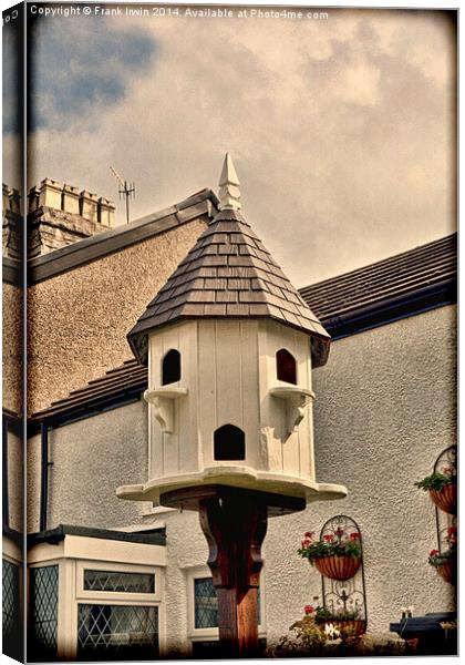  An example of a Dovecote in Grunged effect Canvas Print by Frank Irwin