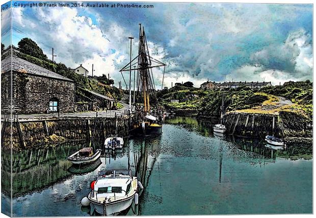  The Inner Amlwych Harbour artistically portrayed Canvas Print by Frank Irwin