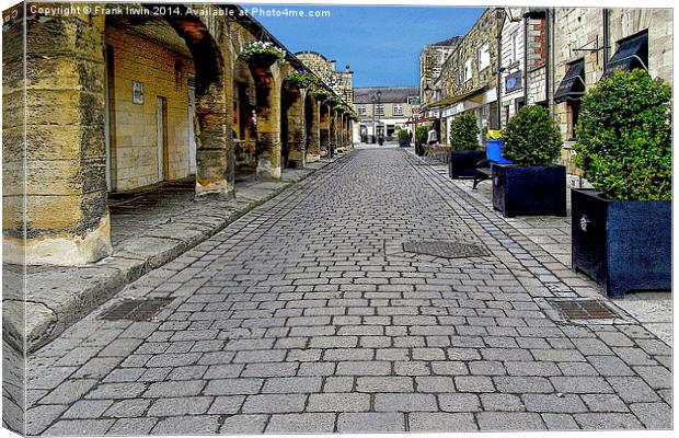  A typical road in Wetherby, artistically done Canvas Print by Frank Irwin