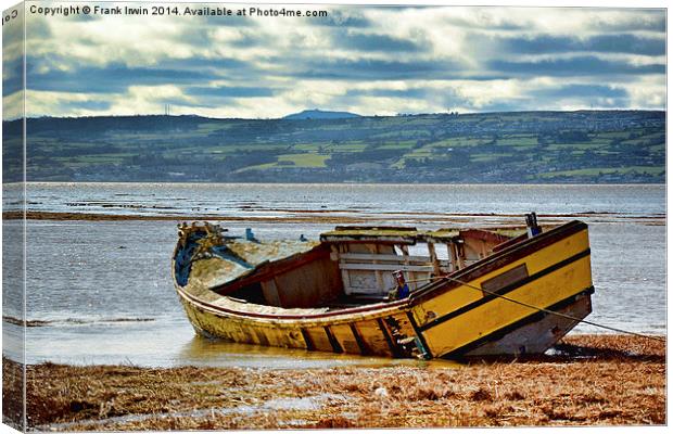  An abandoned and worse for wear boat Canvas Print by Frank Irwin