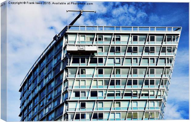  High Rise maintenance - window cleaning Canvas Print by Frank Irwin