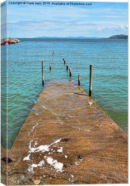  The Pier at Rhos-on-Sea, North Wales Canvas Print by Frank Irwin