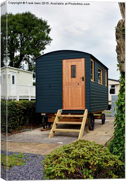  Unconventional caravan type on holiday home park Canvas Print by Frank Irwin