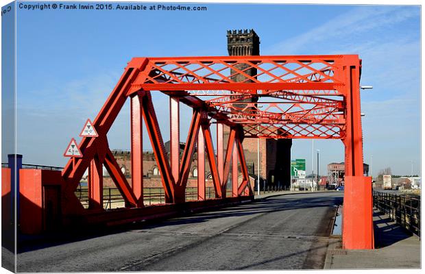 Red Duke Street Bridge Canvas Print by Frank Irwin