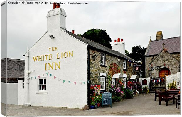 The White Lion, Llanelian Canvas Print by Frank Irwin