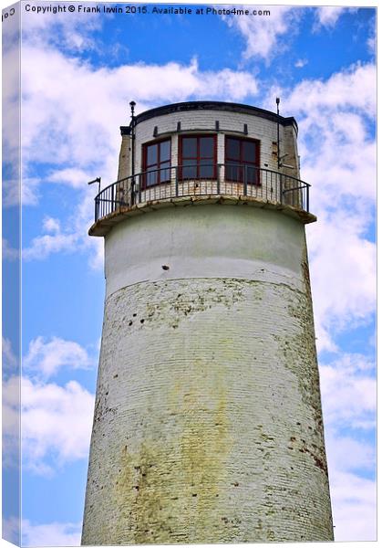 The top of Leasowe Lighthouse Canvas Print by Frank Irwin