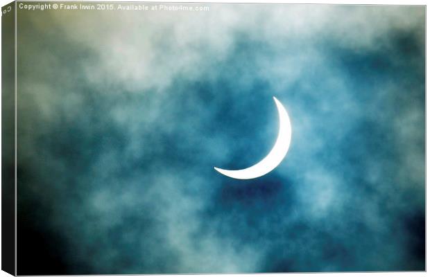  Partial Eclipse of the sun  Canvas Print by Frank Irwin