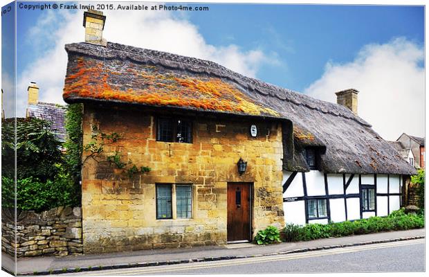  Abbot’s Grange cottage Broadway, Worcestershire,  Canvas Print by Frank Irwin