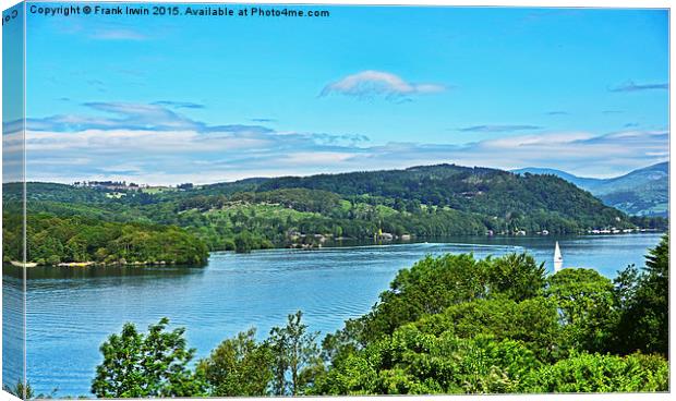  Hotel room view of Windermere Canvas Print by Frank Irwin