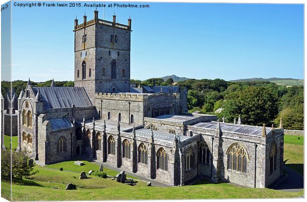  St Davids Cathedral Canvas Print by Frank Irwin