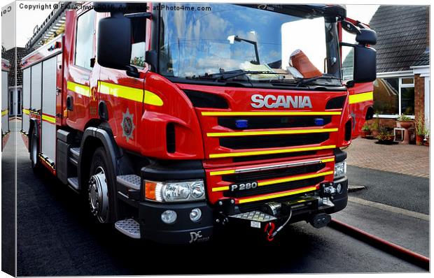  New Fire engine Canvas Print by Frank Irwin