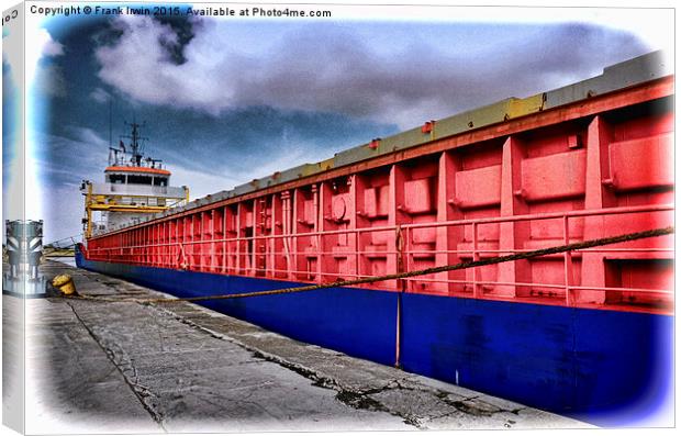 MV Richelieu in Birkenhead Docks, Wirral, UK Canvas Print by Frank Irwin