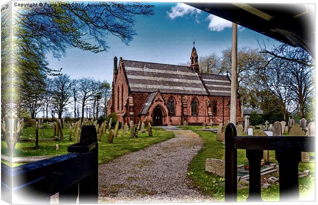 St John the Divine, Wirral (Grunged effect) Canvas Print by Frank Irwin