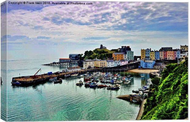  The picturesque Tenby harbour Canvas Print by Frank Irwin