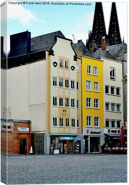  Typical Cologne street picture Canvas Print by Frank Irwin