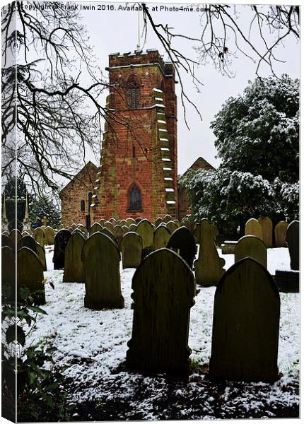  Holy Cross Church, Woodchurch, Wirral, UK  Canvas Print by Frank Irwin