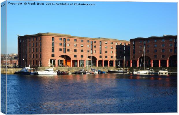 Liverpool's famous Albert Dock. Canvas Print by Frank Irwin