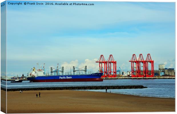 Liverpool 2 new container port Canvas Print by Frank Irwin