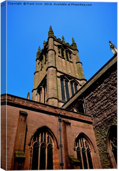St Laurence's, Ludlow. Canvas Print by Frank Irwin
