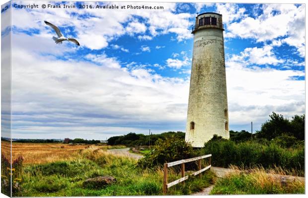 Wirral's Leasowe Lighthouse Canvas Print by Frank Irwin