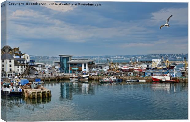 Part of Brixham harbour Canvas Print by Frank Irwin