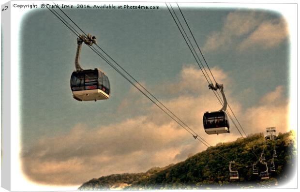 Cable cars in Koblenz Canvas Print by Frank Irwin