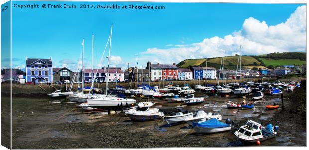 Aberaeron - Tide is out! Canvas Print by Frank Irwin