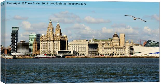 Liverpool's Waterfront Canvas Print by Frank Irwin