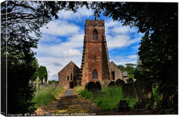 Holy Cross Church, Woodchurch, Wirral, UK Canvas Print by Frank Irwin