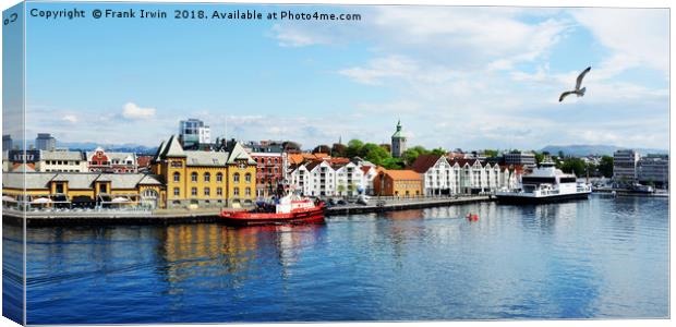 Stavanger Harbour, Norway Canvas Print by Frank Irwin