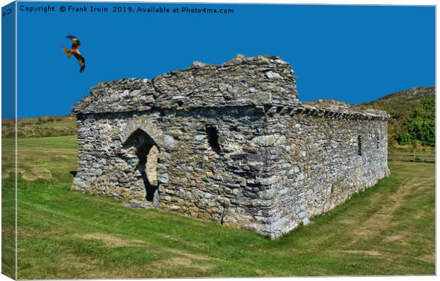 The ruins of the 16th Century St Justinians Chapel Canvas Print by Frank Irwin
