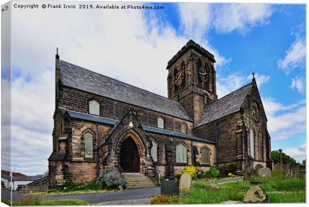 The Church of St Hilary of Poitiers, Wallasey, Canvas Print by Frank Irwin