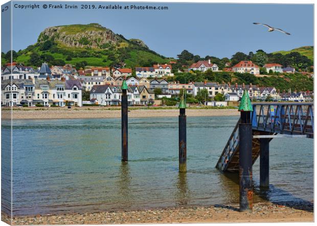 South West Llandudno viewed from Conway. Canvas Print by Frank Irwin