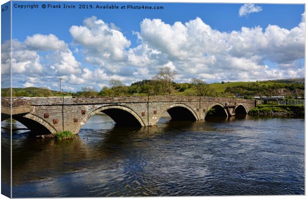 Pont ar Dyfi (Bridge on the Dovey) Canvas Print by Frank Irwin